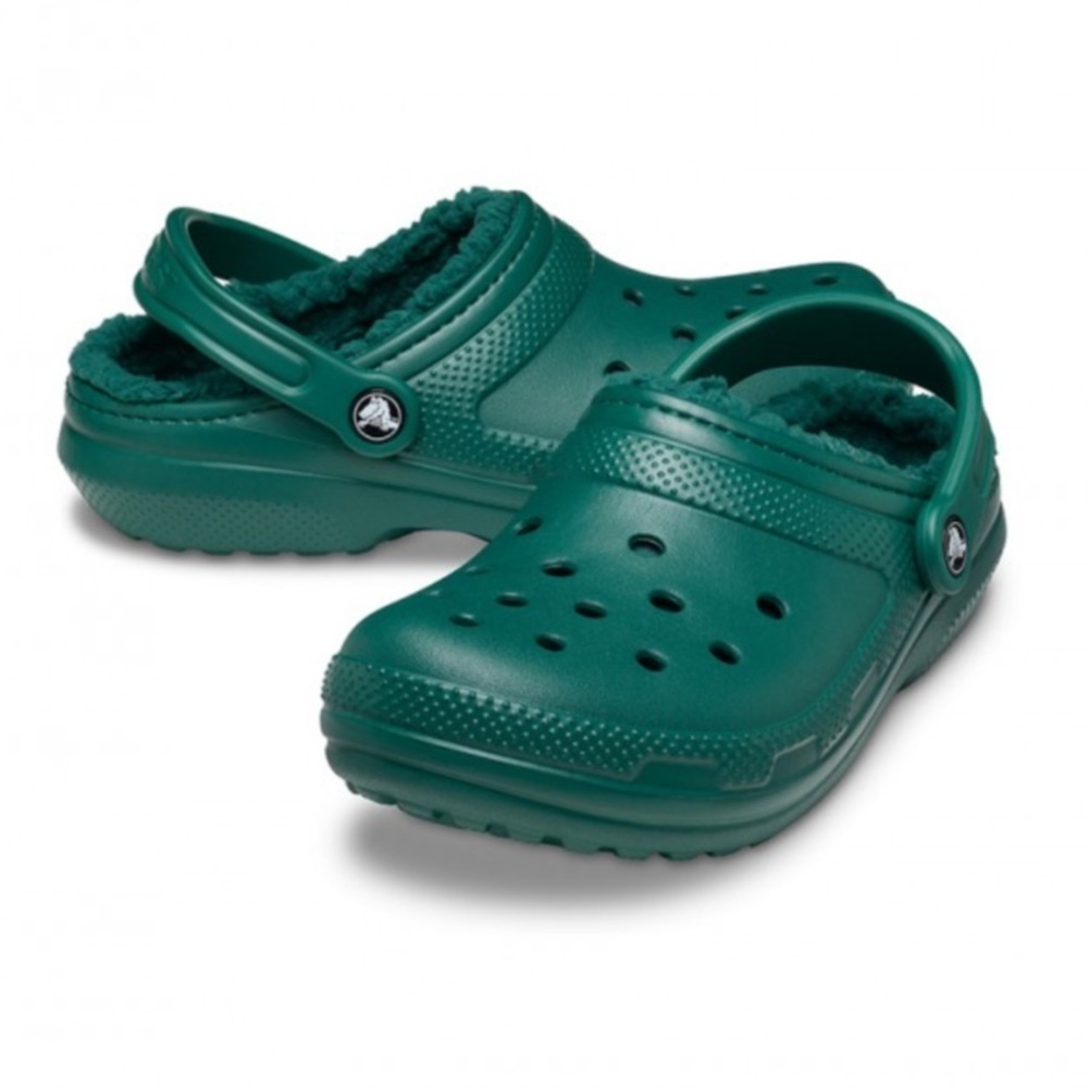 Crocs Classic Lined Clog Unisex Emerald Size M/4 W/6 Lightweight Comfy - Picture 1 of 11
